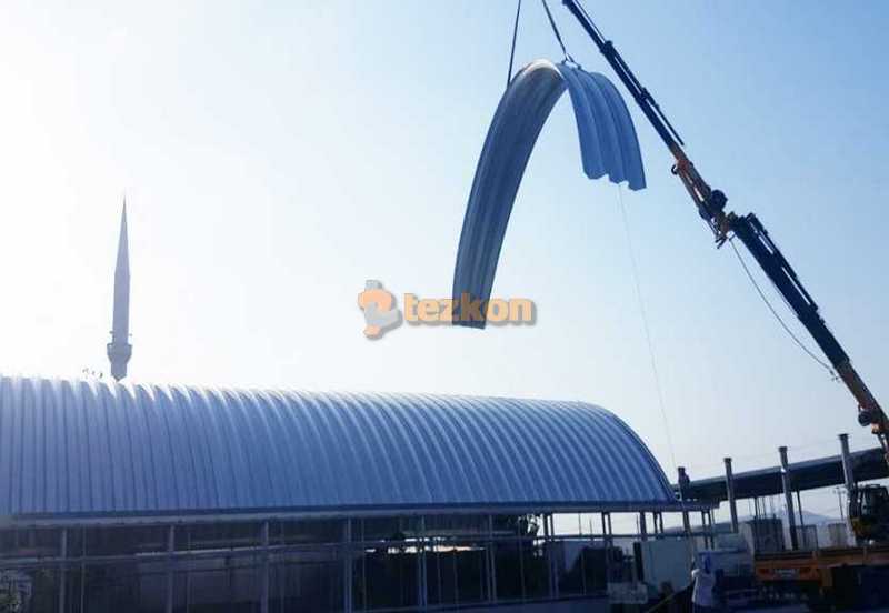 You are currently viewing LOGISTICS WAREHOUSE TRAPEZOIDAL STEEL ROOF