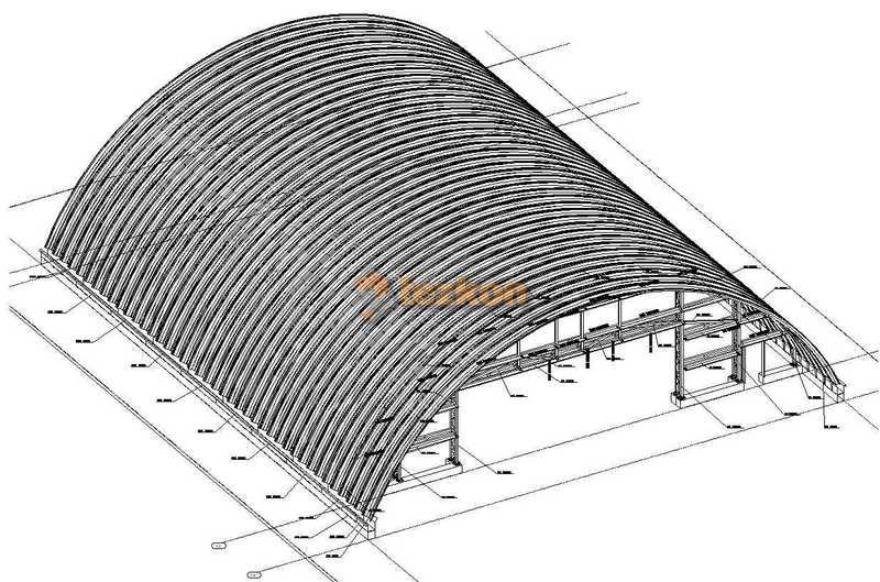trapez çelik çatı statik proje